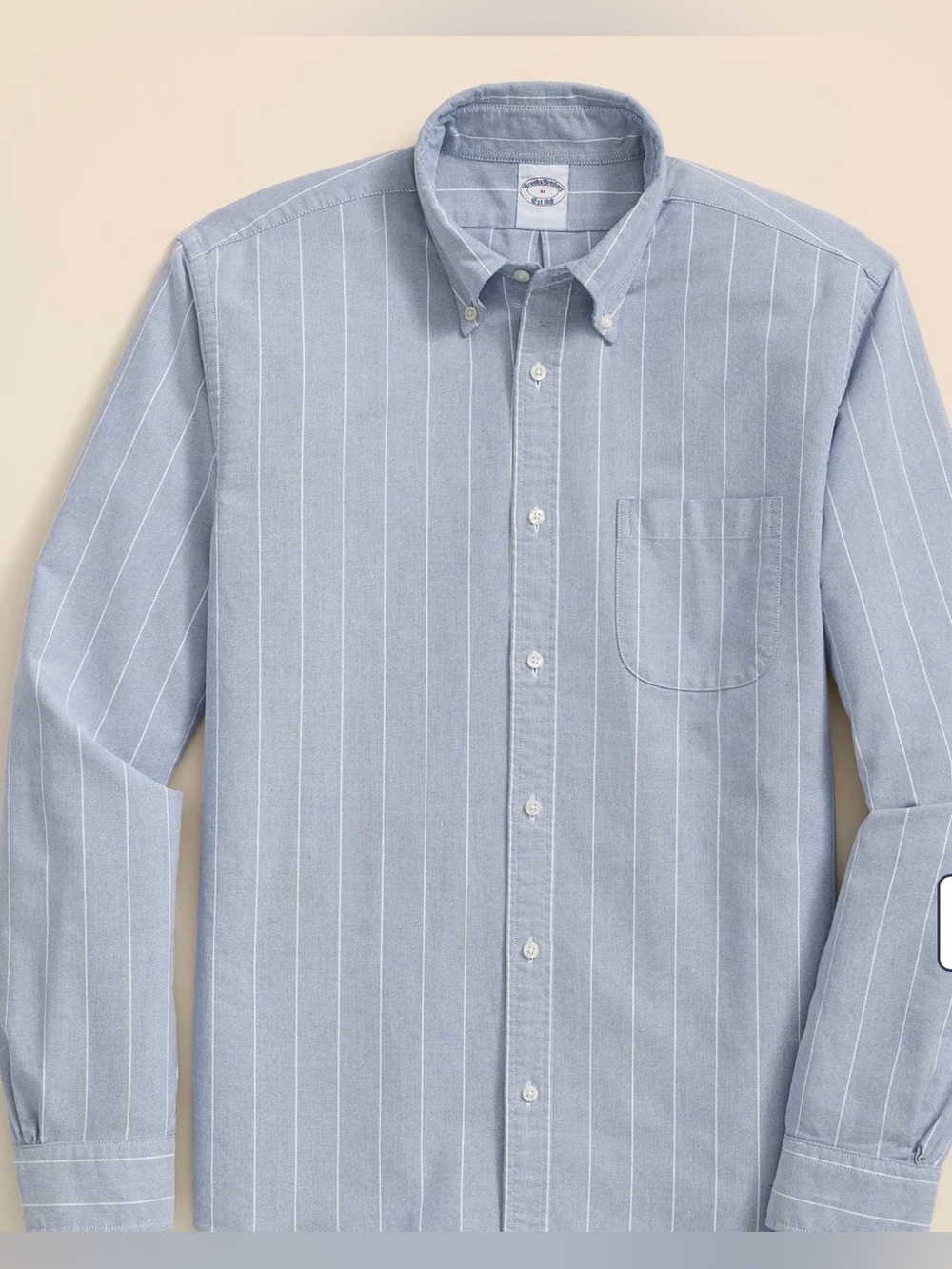 Brooks Brothers Men's Friday Shirt Oxford Pinstripe Striped Button Down Size XXL